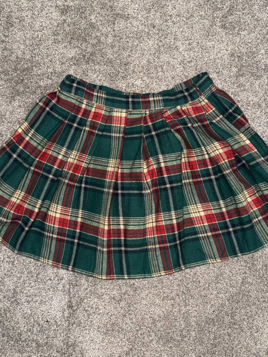 SHEIN Dresses & Skirts - SHEIN Unity Tartan Plaid Print  Flannel Pleated Mini Skirt Size Medium